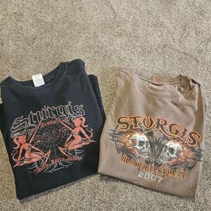Sturgis Lot Of 2 T-Shirts